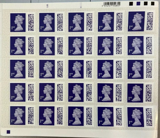 25 x 1st Class Barcoded Stamps Royal Mail