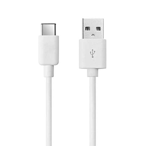 1m / 3ft USB to USB C Fast Charger Cable White by Justjack