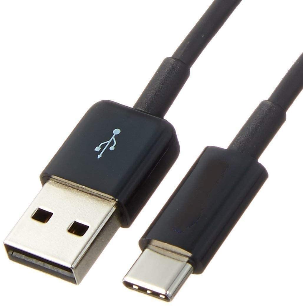 1.2m / 4ft USB to USB C Fast Charger Cable Black by Justjack