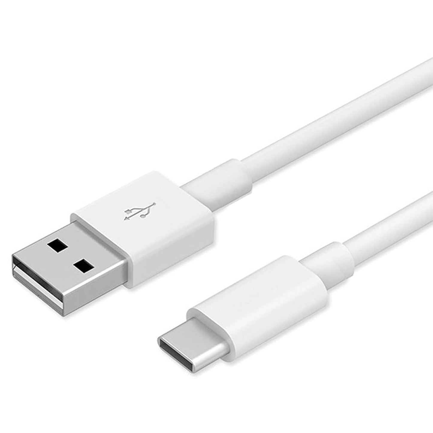 1m / 3ft USB to USB C Fast Charger Cable White by Justjack