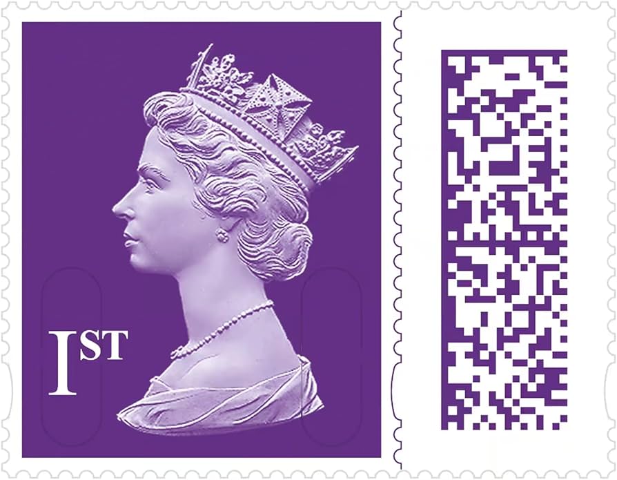 25 x 1st Class Barcoded Stamps Royal Mail