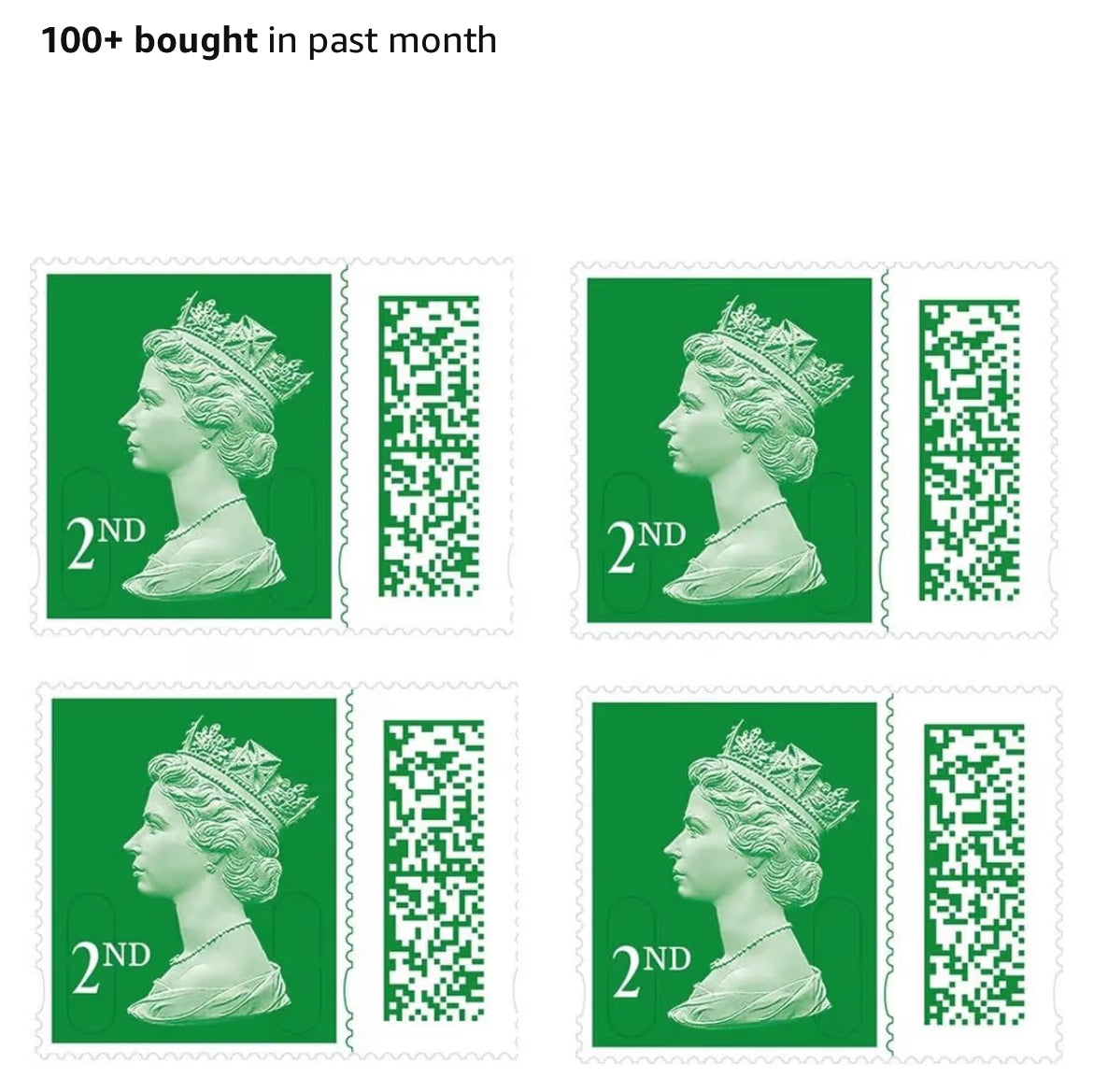 4 x 2nd Class Stamps 4 Second Class Stamps