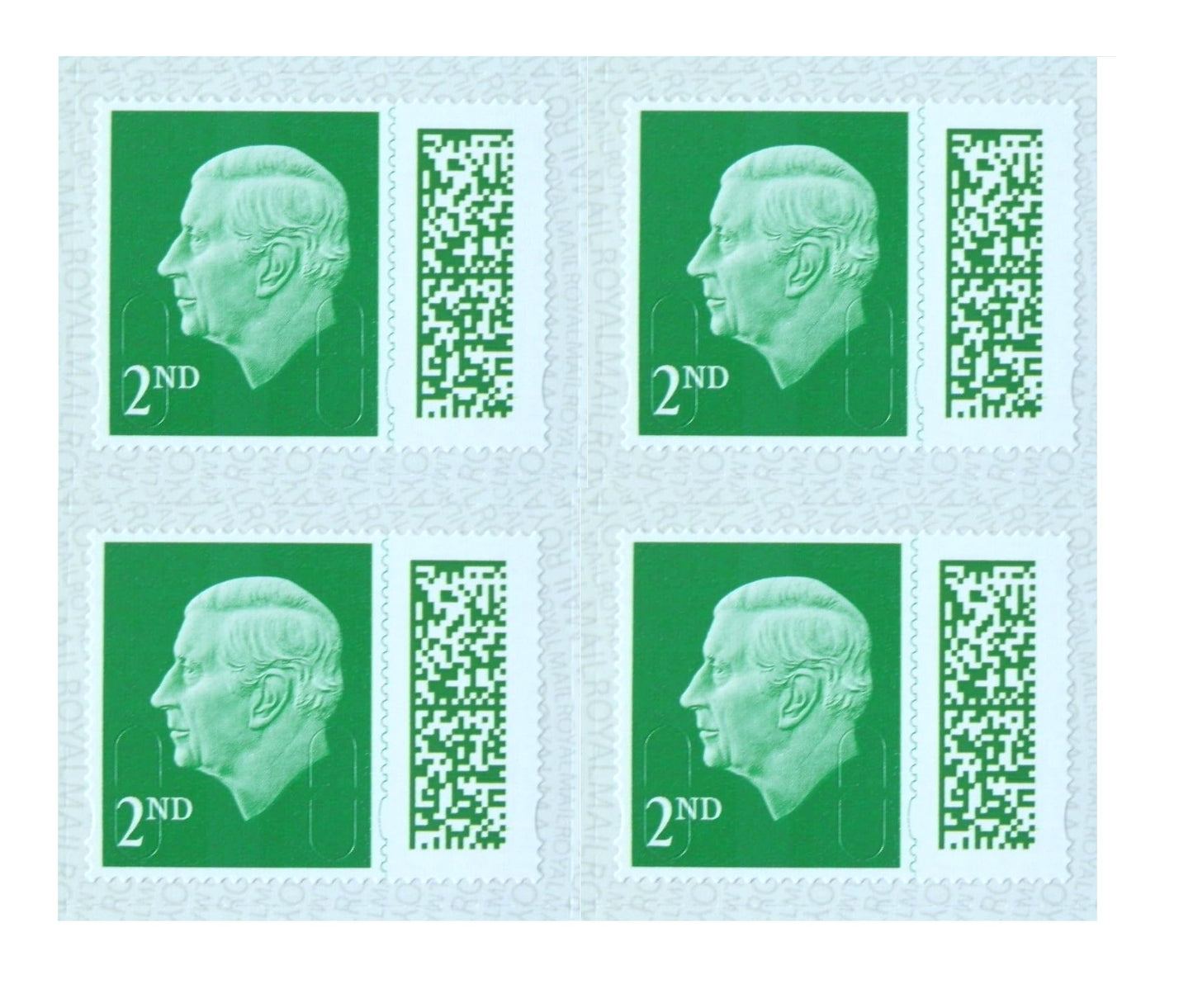 4 x 2nd Class Stamps 4 Second Class Stamps