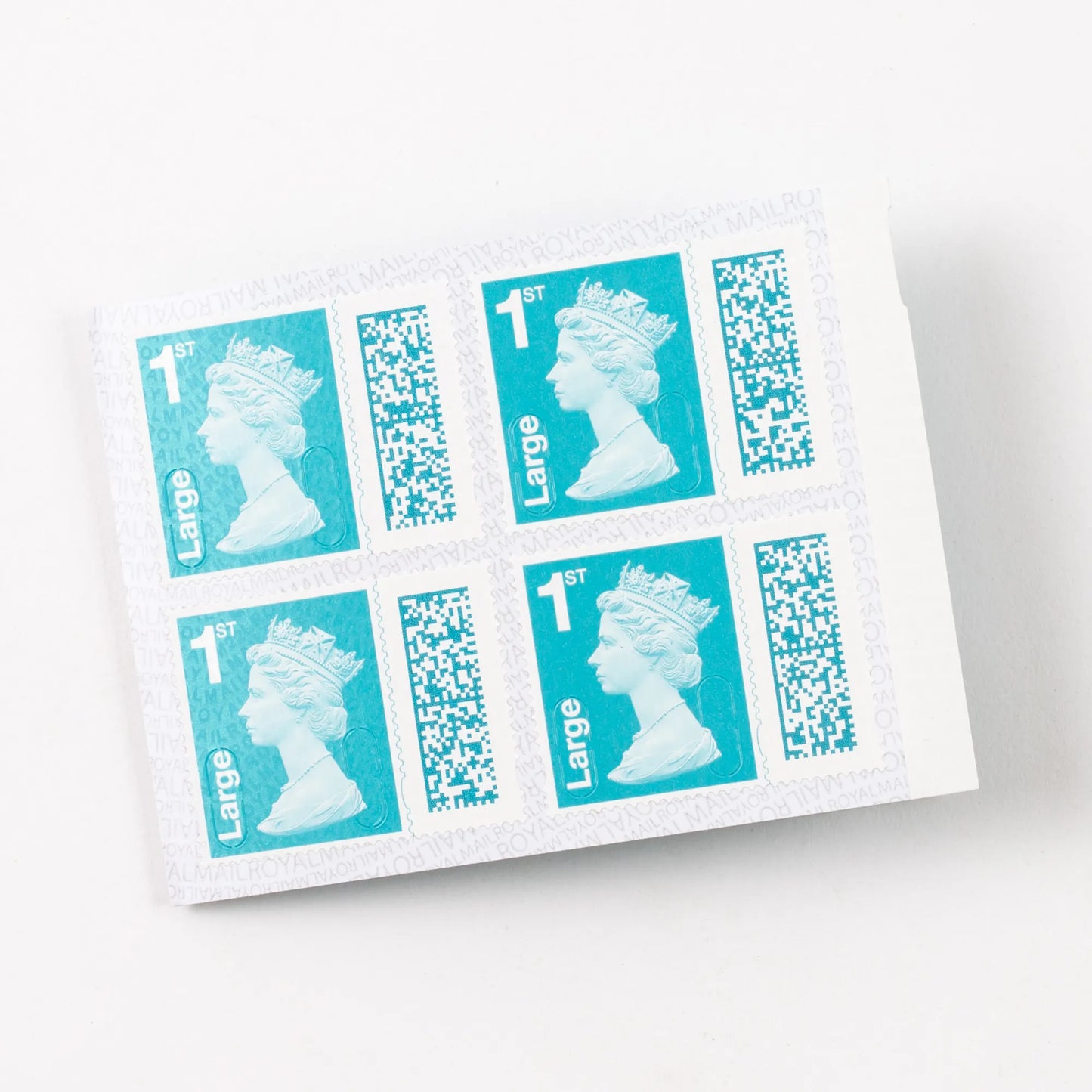 4 x 1st Class Large Letter Stamps Book of 4 First Class Large Letter Stamps