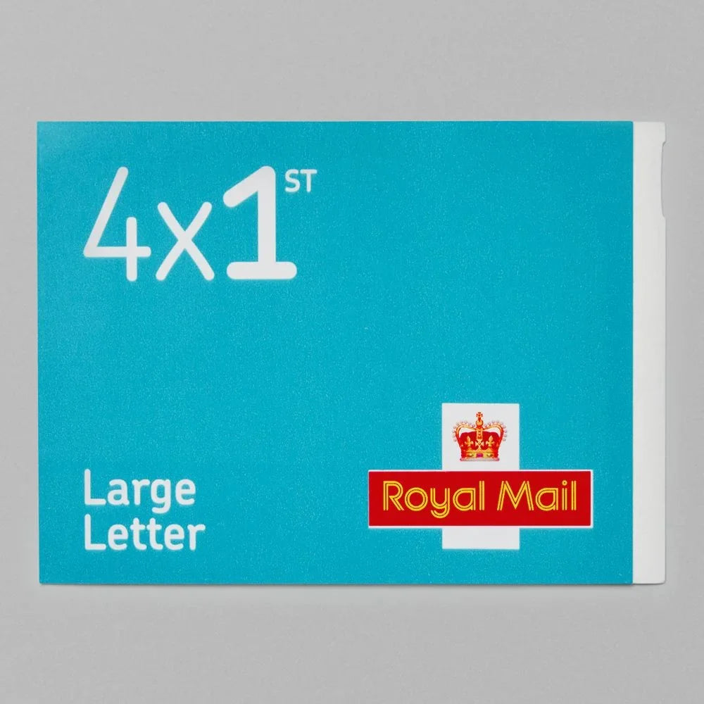 4 x 1st Class Large Letter Stamps Book of 4 First Class Large Letter Stamps